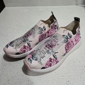 Juicy Couture Pink Floral Women's Slip-On Sneakers